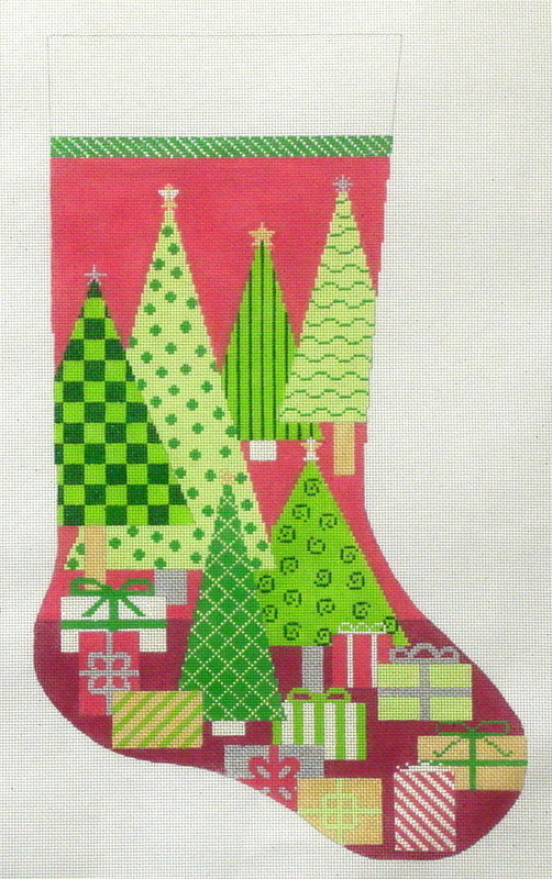 O Christmas Tree Stocking (Handpainted by The Meredith Collection) O Christmas Tree Stocking (Handpainted by The Meredith Collection)