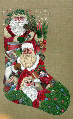 Victorian Parade of Santas (handpainted by Liz-Goodrick-Dillon)*Product may take longer than usual to arrive*