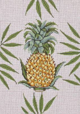 Pineapple Brick Cover    (handpainted by All About Stitching)
