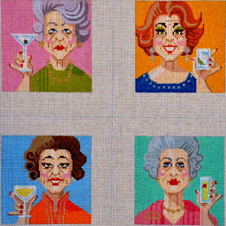 Ladies Who Lunch,  (Handpainted from Labors of Love)