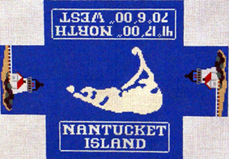 Nantucket Brick Cover (Handpainted by Silver Needle Designs)*Product may take longer than usual to arrive*
