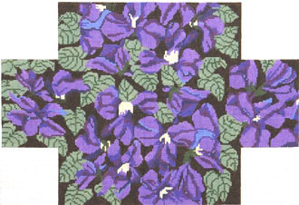 Violets Brick Cover (Handpainted by Whimsy & Grace Designs)