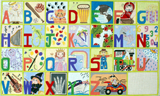 Upper Case Alphabet (Handpainted by Alice Peterson Company)