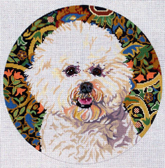 Bichon Frise 2        (Handpainted by Barbara Russell Designs)