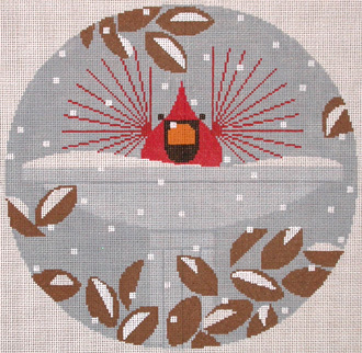 B R-R-R-R-RD  Bath      (handpainted needlepoint canvas from The 
 Meredith Collection)