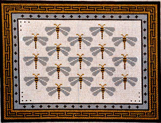 Dragonflies for You    (Handpainted by JP Needlepoint)