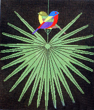 Flamboyant Feathers  (Handpainted by Merideth Collection)