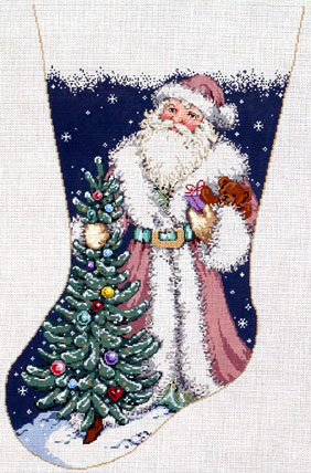 Nicholas Stocking  (Handpainted by Sandra Gilmore Designs)
