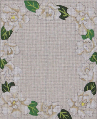 Gardenia Picture Frame (Handpainted by Julie Mar Designs)