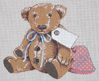 All Yours Teddy Bear  (Handpainted by Sandra Gilmore)