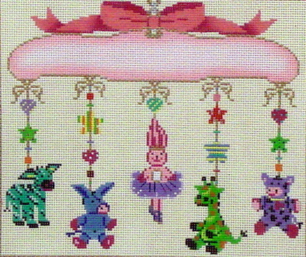 Girls Hanger Mobile  (Handpainted by Alice Peterson Company)