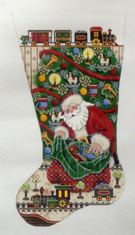 Trains for Christmas (Handpainted by Rebecca Wood) Trains for Christmas (Handpainted by Rebecca Wood)