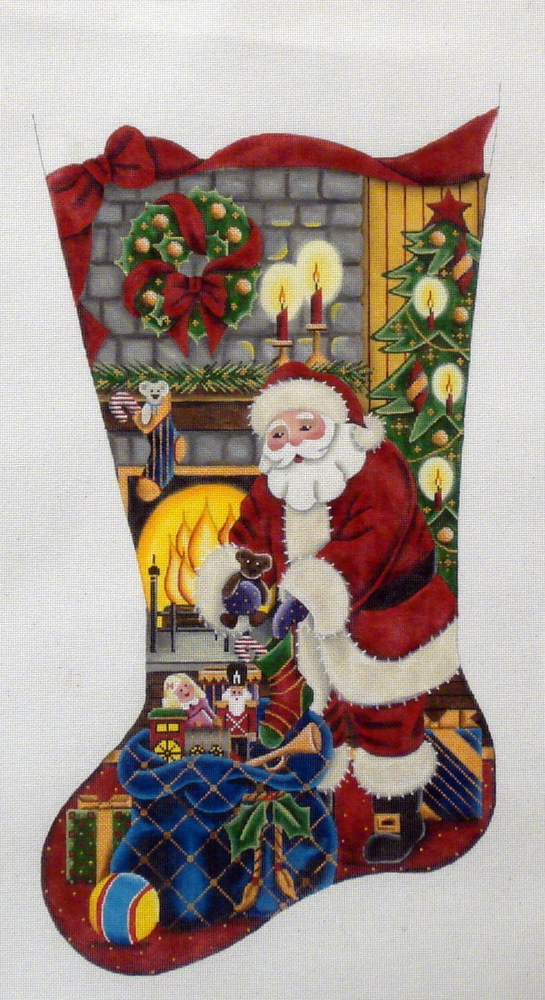 Filling Stocking   (handpainted from Rebecca Wood)