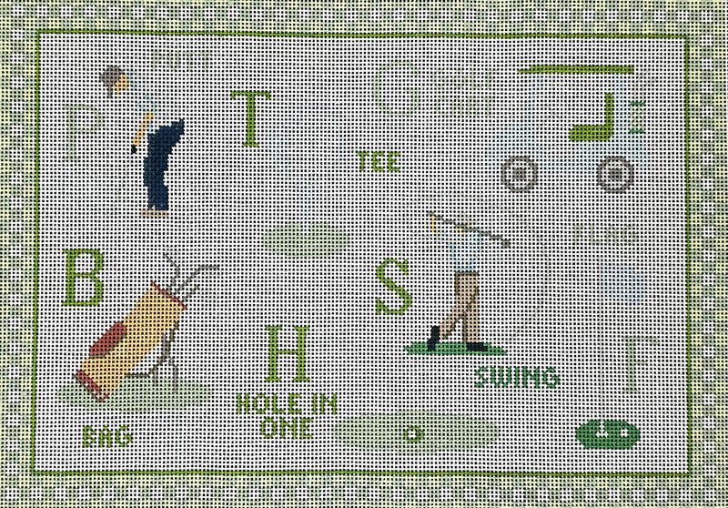 Golf ABC  (Handpainted by Stitch Style)