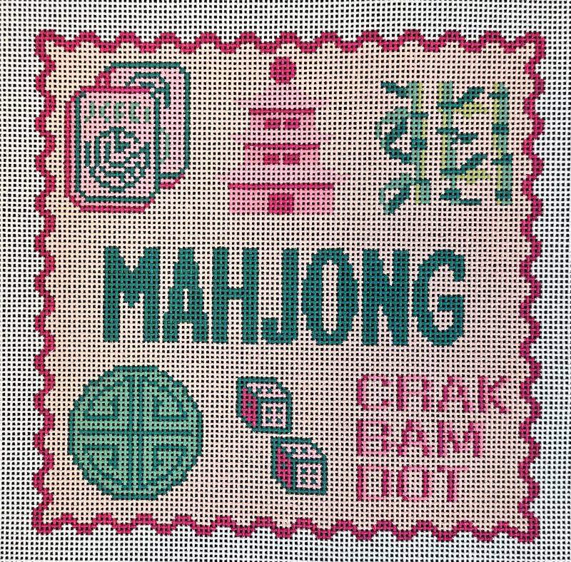 Mahjong Pillow  (Handpainted by Mahjong Pillow)