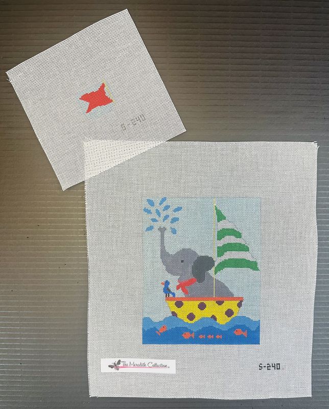 Elephant Tooth Fairy Pillow  (Handpainted by Meredith Collection)