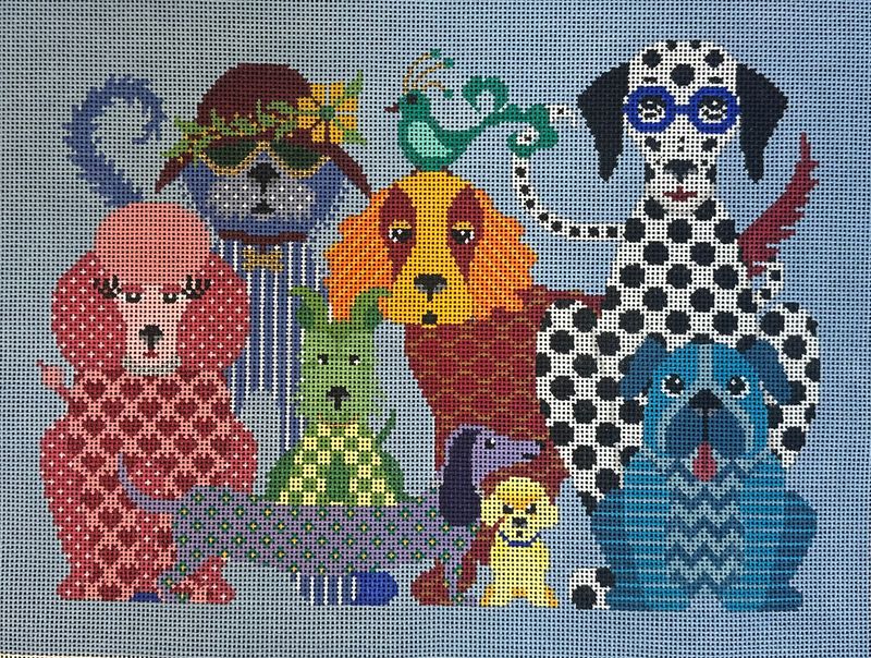 Dog Gone Good  (Handpainted by JP Needlepoint)