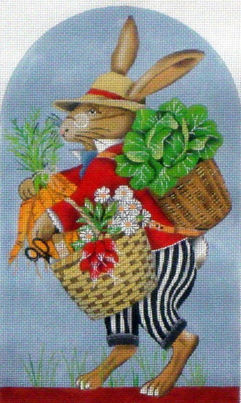 Garden Bunny  (Handpainted by Melissa Shirley)