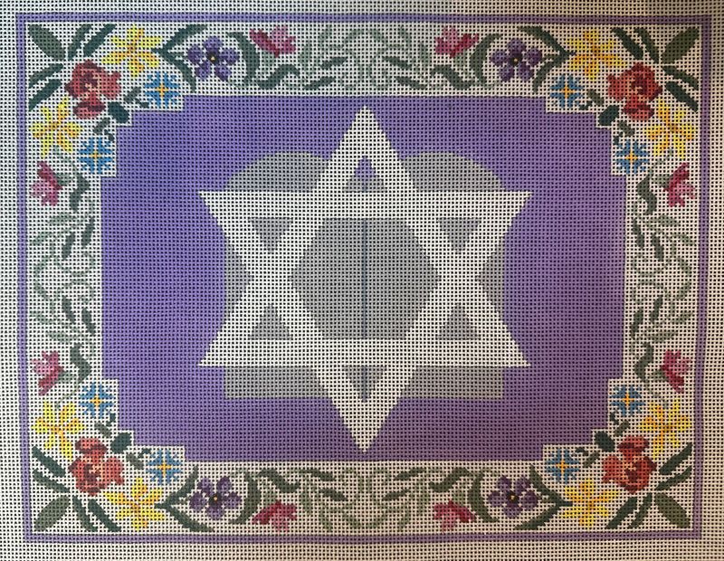 Tablet Floral Tallis Bag  (Handpainted by Fleur de Paris)