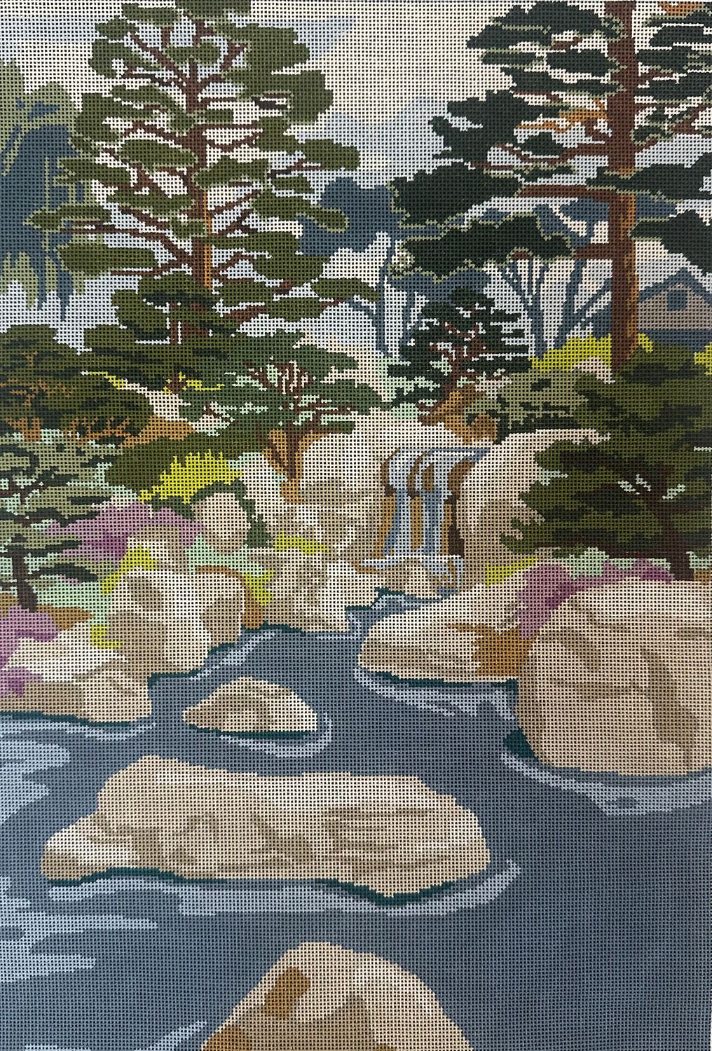 Japanese Gardens  (Handpainted by 3 kittens)