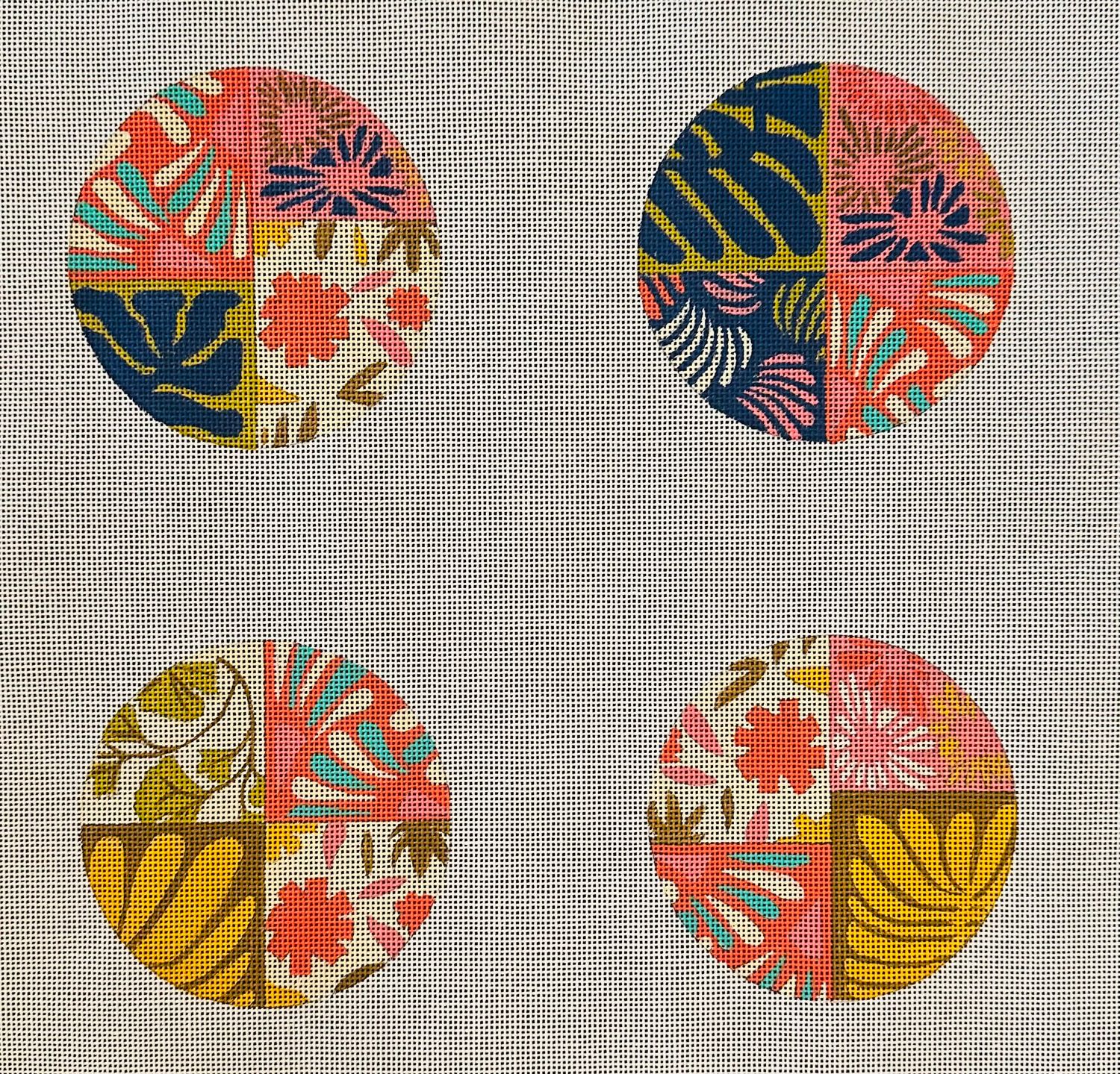 Collage Coasters  (Handpainted by Alice Peterson)