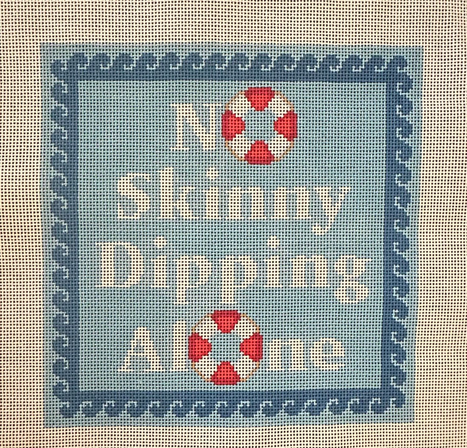 No Skinny Dipping Alone  (Handpainted by Maura Nolan)