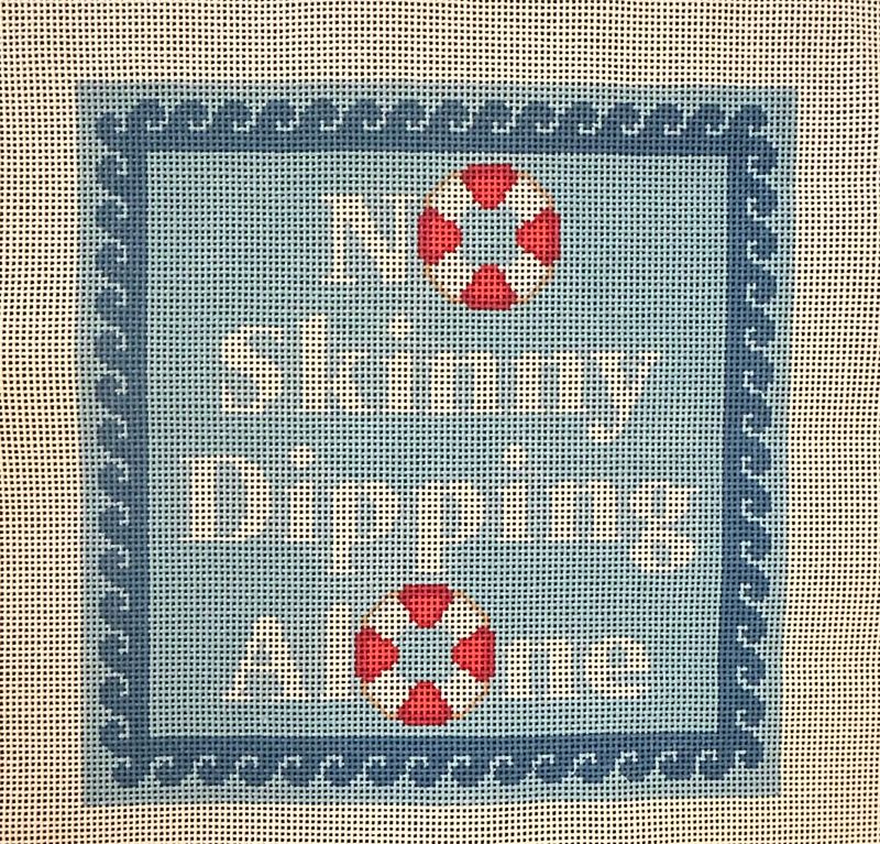 No Skinny Dipping Alone  (Handpainted by Maura Nolan)