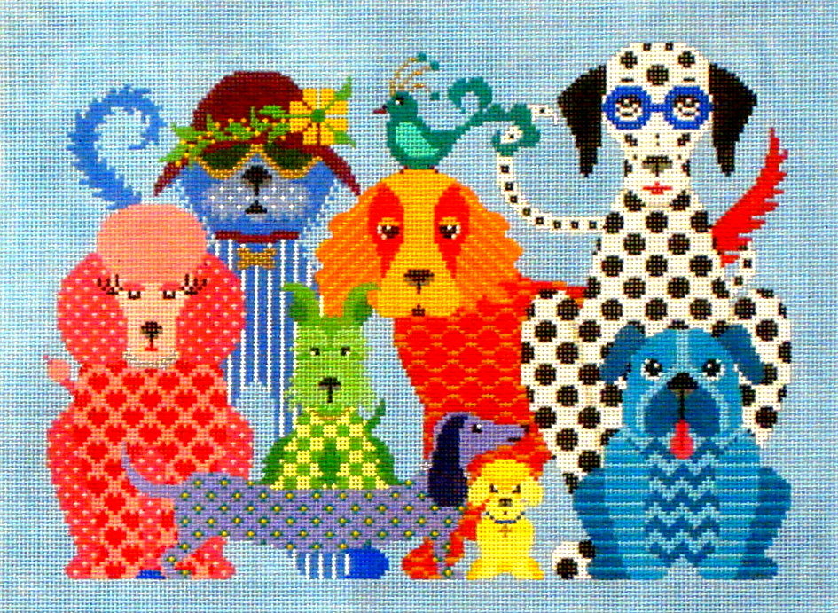 Dog Gone Good (Handpainted by J P Needlepoint)*Product may take longer than usual to arrive*