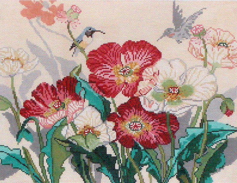 Poppies    (stitch painted from The Meredith Collection)*Product may take longer than usual to arrive*