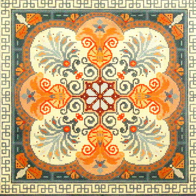 Geometric Tile      (Hand Painted by Merideth Collection)