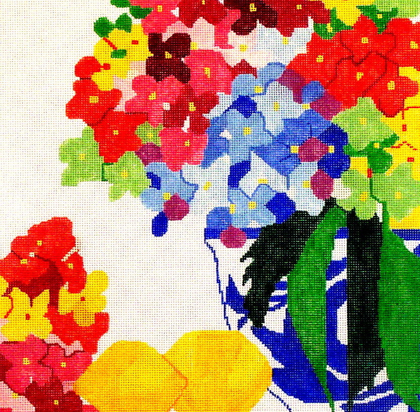 Hydrangea Party    (handpainted by Jean Smith)*Product may take longer than usual to arrive*