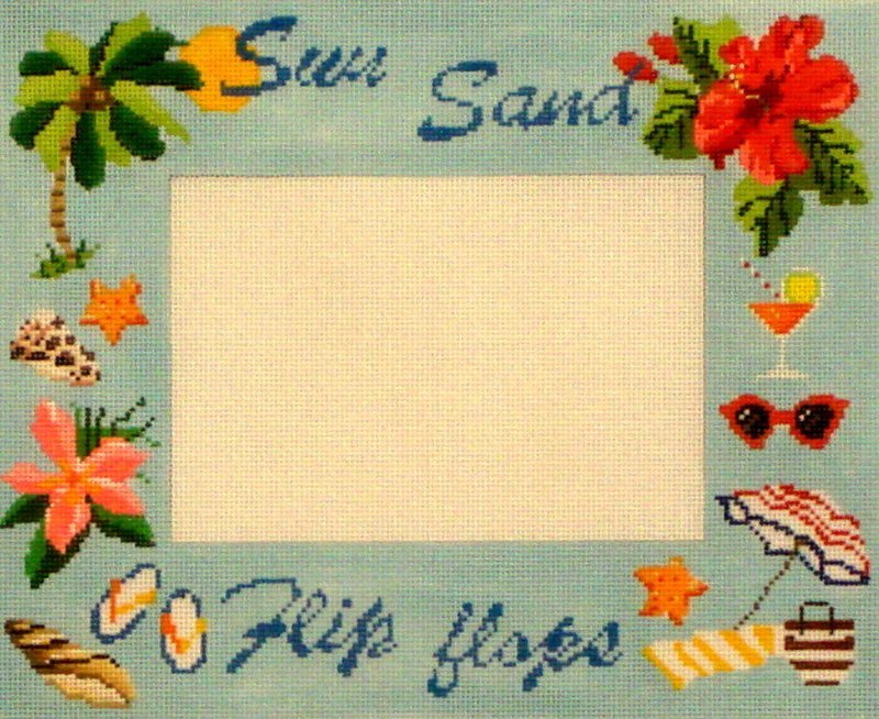 Sun/Sand Frame   (Hand Painted by Kirk and Bradley)*Product may take longer than usual to arrive*