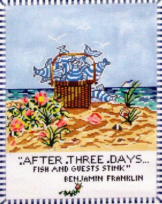 After 3 Days Fish & Guests Stink (Hand Painted by Cooper Oaks)*Product may take longer than usual to arrive*