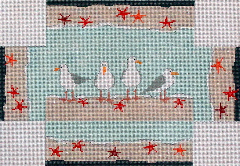 Seagulls Brick Cover (handpainted by Pippin)*Product may take longer than usual to arrive*