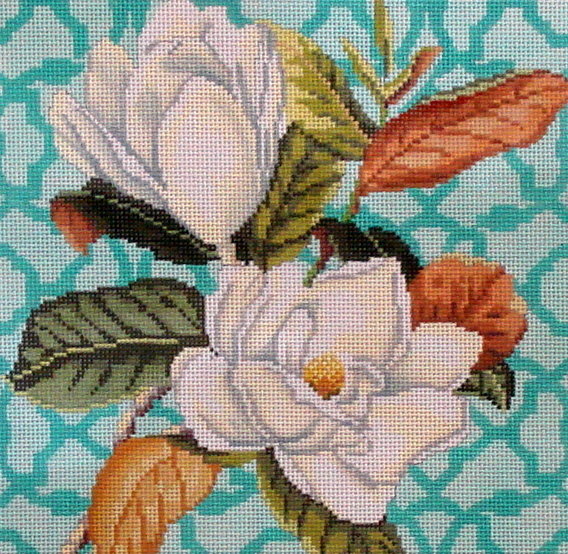 Trellis Square, Magnolia (Hand Painted by Kirk & Bradley) Trellis Square, Magnolia (Hand Painted by Kirk & Bradley)