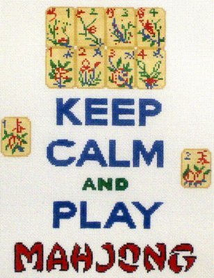 Keep Calm and Play Mahjong   (Hand Painted by Kate Dickerson)*Product may take longer than usual to arrive*