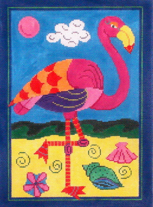 Flamingo   (Hand Painted by Patti Mann)