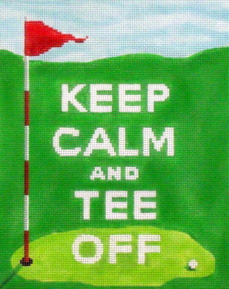 Keep Calm and Tee Off   (Handpainted by Kate Dickerson)*Product may take longer than usual to arrive*