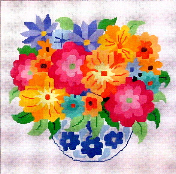 Summer Bouquet  (Handpainted by Jean Smith)
