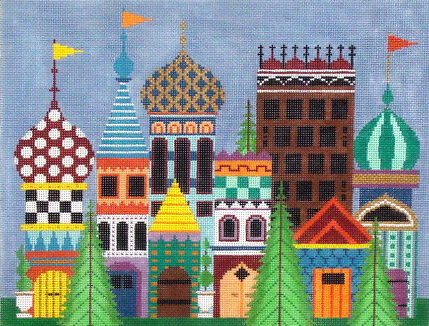 Magical Village      (hand painted by JP Designs)*Product may take longer than usual to arrive*