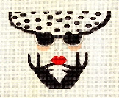Polka Dot Hat    (Hand Painted by Voila)