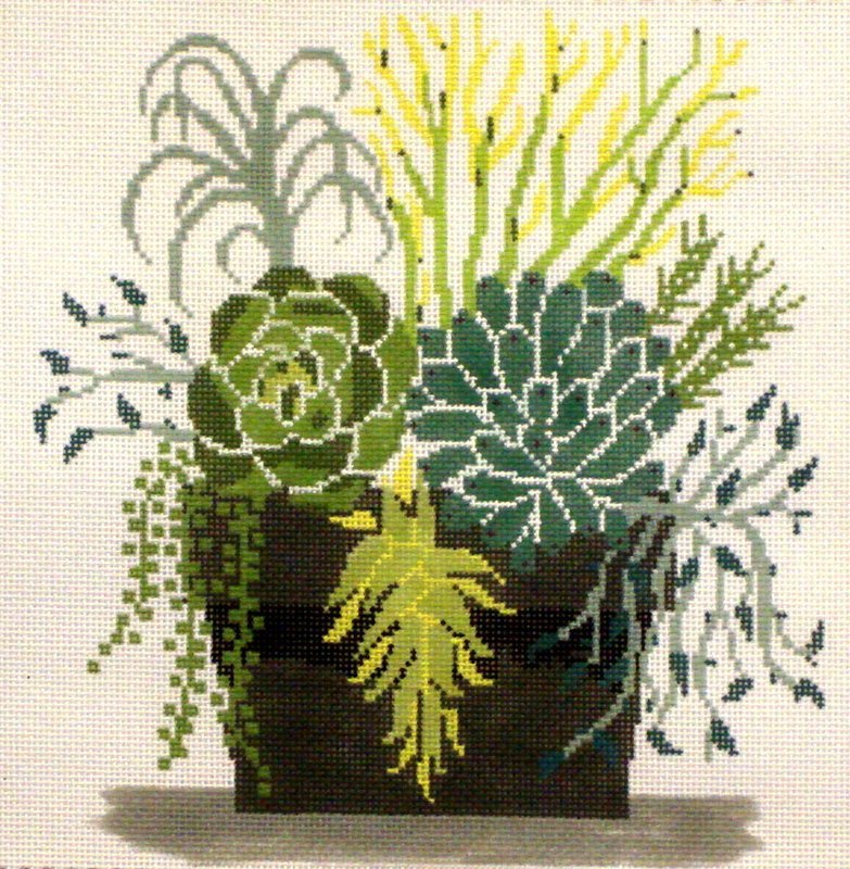 Succulent Pot    (Handpainted from Fleur de Paris)