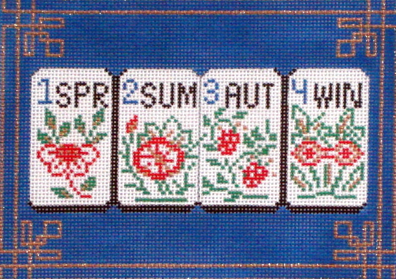 Mahjong Seasons    (handpainted by Alice Peterson)*Product may take longer than usual to arrive*