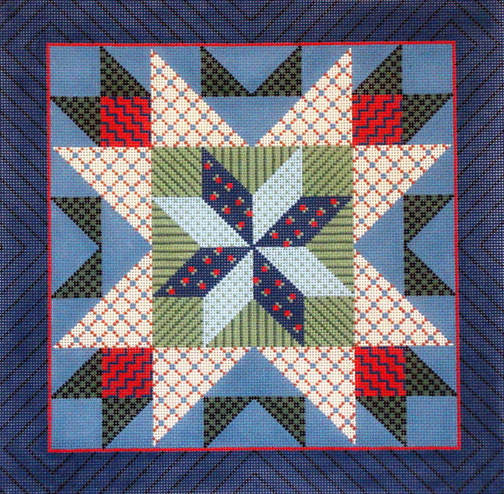Patchwork Star      (hand painted by Susan Roberts)*Product may take longer than usual to arrive*