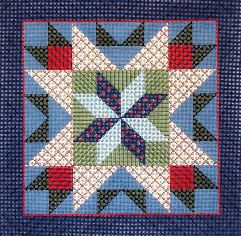 Patchwork Star      (hand painted by Susan Roberts)*Product may take longer than usual to arrive*
