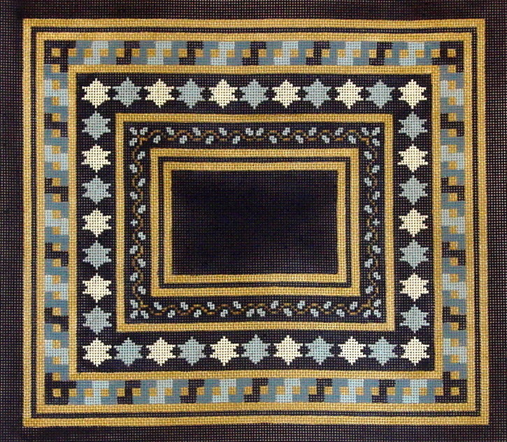 Tri Blue "S' Trim Tallis Bag   (Handpainted by Alice Peterson)