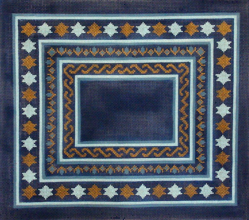 Star of David, Blue/Gold Tallis Bag   (Handpainted by Alice Peterson)