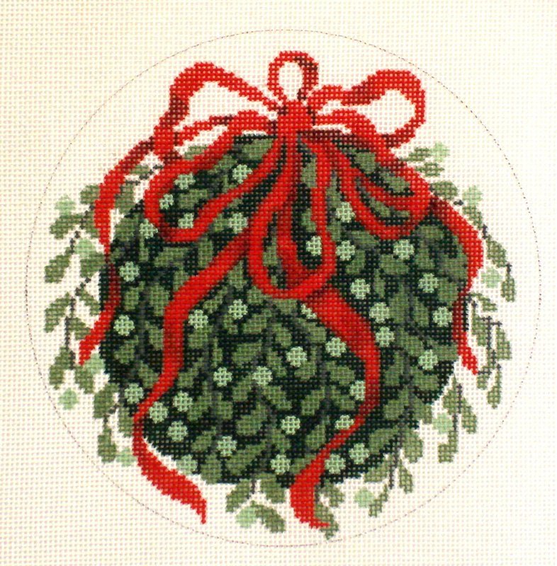 Kissing Ball   (Handpainted by Julia's Needlework)