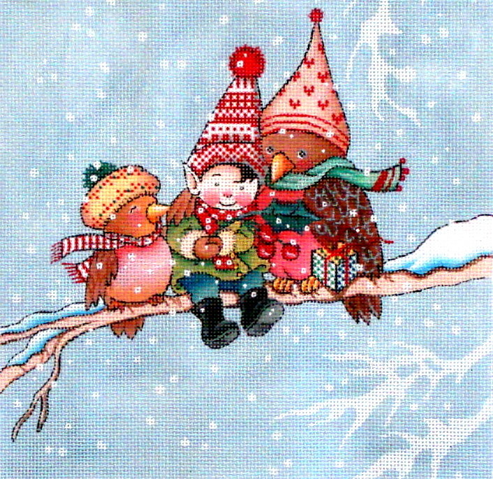 Christmas Branches   (Handpainted by Mary Engelbreit)