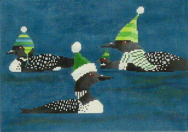 3 Loons (Handpainted by Scott Church from CBK Designs)